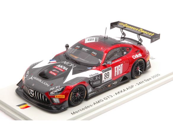 SPARK MODEL SB390 MERCEDES GT3 N.89 24 H SPA 2020 FONTANA-LEGERED-HITES 1:43 Modellino
