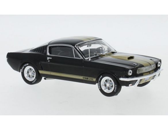 IXO MODEL CLC377N FORD MUSTANG SHELBY GT 350 1965 BLACK/GOLD 1:43 Modellino