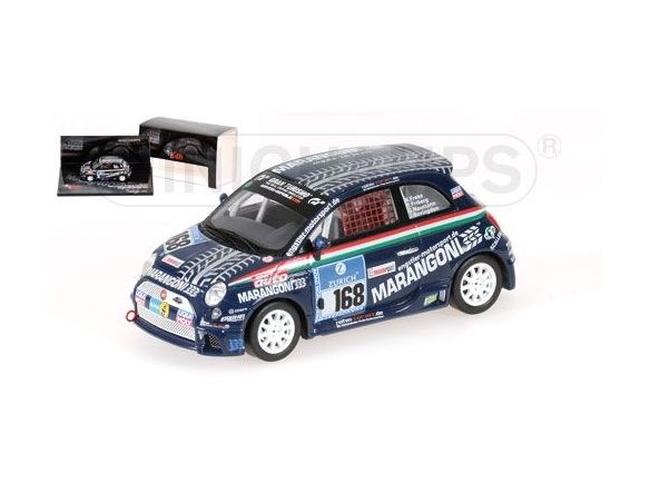 MINICHAMPS 437081268 FIAT 500 MARANGONI FREKE FRIBERG 24H NUERBURGRING 2008 Modellino
