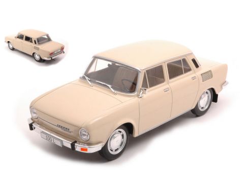WHITEBOX WB124077 SKODA 100 L LIGHT BEIGE 1:24 Modellino