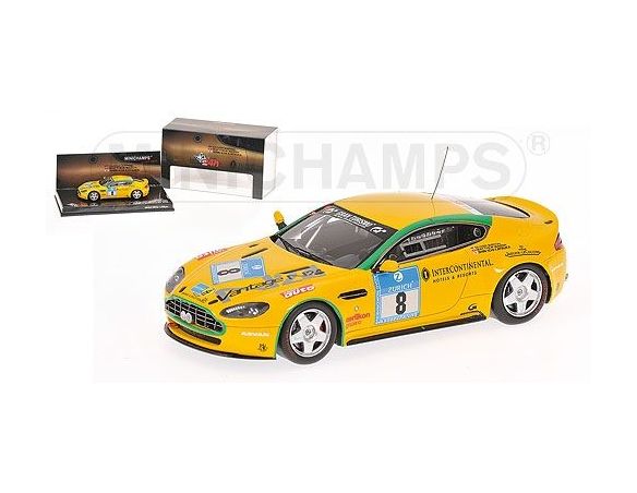 MINICHAMPS 437081308 ASTON MARTIN V8 VANTAGE N24 MARSH 24H NUERBURGRING 2008 Modellino
