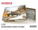 DRAGON D6085 GERMAN RAILW.FLATBED OMMR + MG CREW KIT 1:35 Modellino