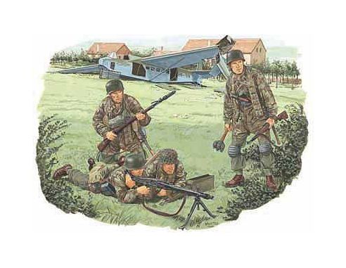 DRAGON D6145 SS-FALLSCHIRMJAEGER BAT 500 KIT 1:35 Modellino