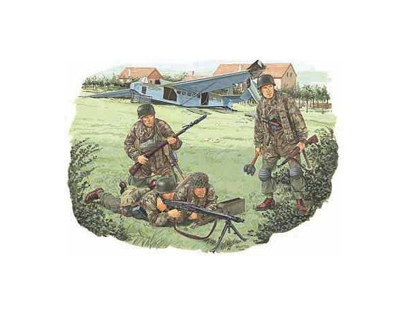 DRAGON D6145 SS-FALLSCHIRMJAEGER BAT 500 KIT 1:35 Modellino