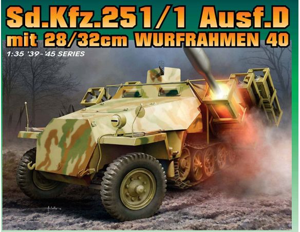 DRAGON D6861 SD.KFZ.251 D WITH 28/32 CM KIT 1:35 Modellino