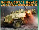 DRAGON D6861 SD.KFZ.251 D WITH 28/32 CM KIT 1:35 Modellino