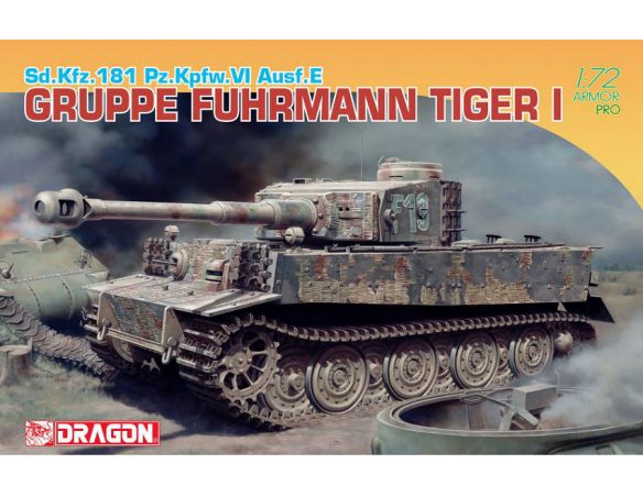 DRAGON D7368 SD.KFZ.181 PZ.KFPW.VI AUSF.E GRUPPE FEHR.TIGER I KIT 1:72 Modellino