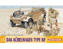 DRAGON D75021 DAK KUBELWAGEN TYPE 82 KIT 1:6 Modellino