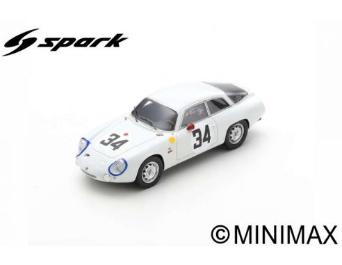 SPARK MODEL S9052 ALFA ROMEO GIULIETTA SPORT ZAGATO N.34 LM 1963 G.SALA-R.ROSSI 1:43 Modellino