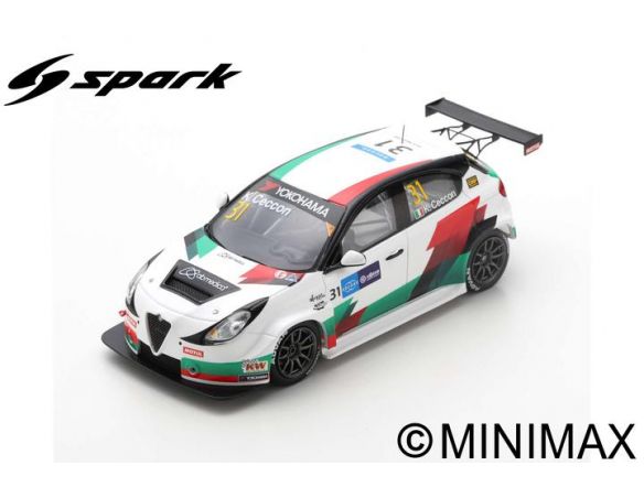 SPARK MODEL SA232 ALFA ROMEO GIULIETTA N.31 3rd RACE 1 WTCR MACAU 2019 KEVIN CECCON 1:43 Modellino
