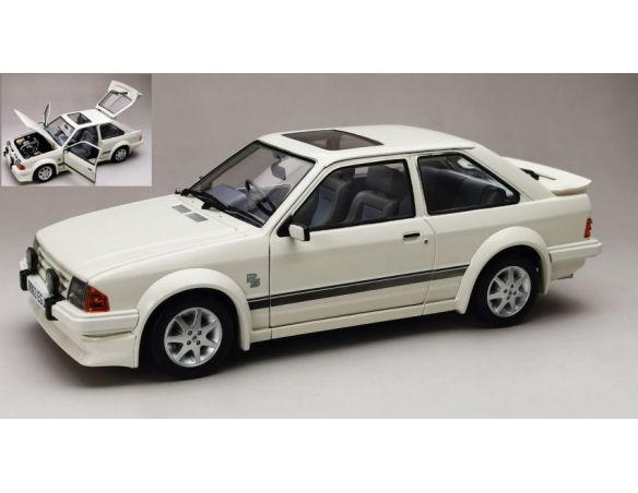 SUNSTAR SS4963R FORD ESCORT MKIII RS TURBO WHITE 1:18 Modellino