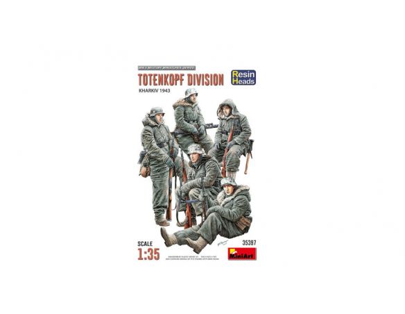 MINIART MIN35397 TOTENKOPF DIVISION KHARKOV 1943 RESIN HEADS KIT 1:35 Modellino