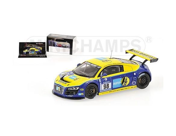 MINICHAMPS 437091998 AUDI R8 LMS BIELA PIRRO STUCK 24H NURBURGRING 2009 Modellino