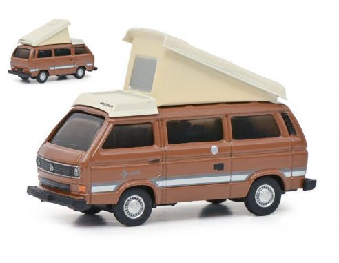 SCHUCO SH26606 VW T3a CAMPINGBUS BROWN 1:87 Modellino