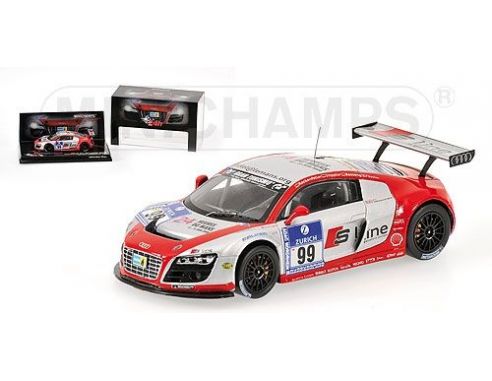 MINICHAMPS 437091999 AUDI R8 LMS FASSLER ROCKENFELLER 24H NURBURGRING 2009 Modellino
