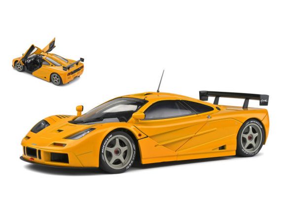 SOLIDO SL1804104 MC LAREN F1 GTR SHORT TAIL 1996 ORANGE PAPAYA 1:18 Modellino