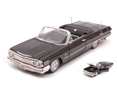 WELLY WE22434LR-BK CHEVROLET IMPALA CONVERTIBLE TUNING BLACK 1:24 Modellino