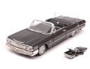 WELLY WE22434LR-BK CHEVROLET IMPALA CONVERTIBLE TUNING BLACK 1:24 Modellino