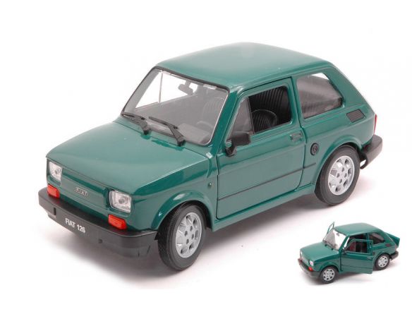 WELLY WE24066GR FIAT 126 GREEN 1:24 Modellino