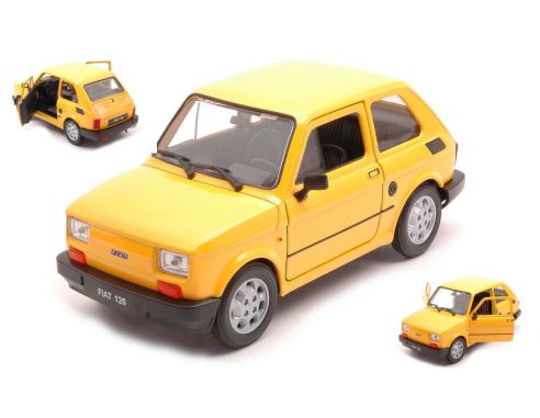 WELLY WE24066Y FIAT 126 YELLOW 1:24 Modellino
