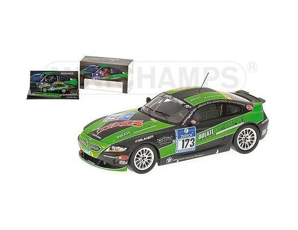 MINICHAMPS 437092773 BMW Z4 UNSER ZILS EBERTZ SCHUPP 24H NURBURGRING 2009 Modellino