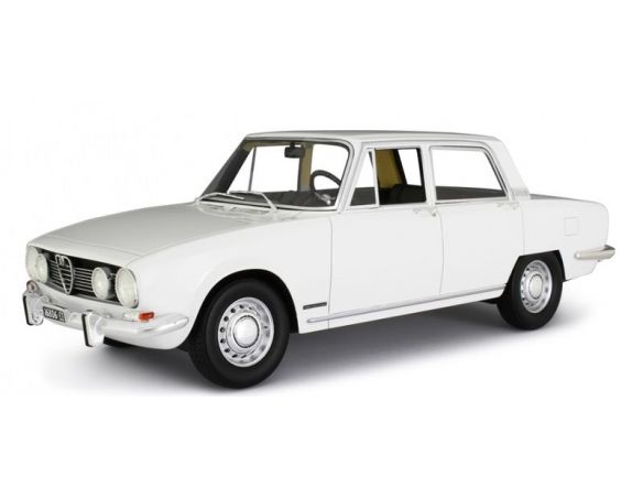 LAUDO RACING LM136B ALFA ROMEO 1750 BERLINA 1968 WHITE 1:18 Modellino