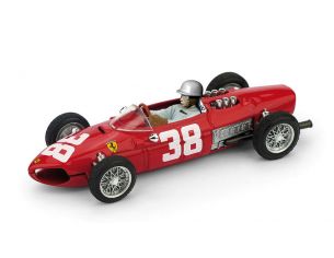 BRUMM BM0124CH FERRARI 156 P.HILL 1961 N.38 3rd MONACO GP WORLD CHAMPION W/PILOTE 1:43 Modellino