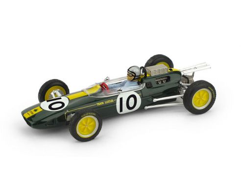 BRUMM BM0650CH LOTUS 25 PEDRO RODRIGUEZ 1963 N.10 MEXICO GP W/PILOTE 1:43 Modellino