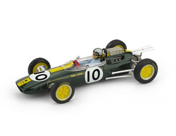 BRUMM BM0650CH LOTUS 25 PEDRO RODRIGUEZ 1963 N.10 MEXICO GP W/PILOTE 1:43 Modellino