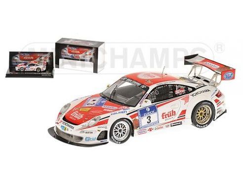 MINICHAMPS 437096103 PORSCHE 997 HEYER SCHMITZ 24H NURBURGRING 2009 Modellino