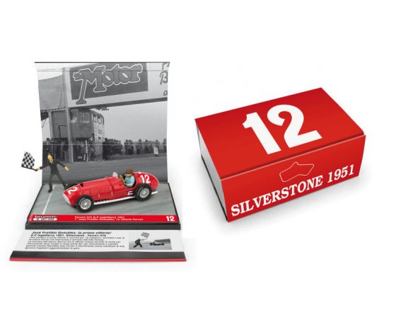 BRUMM BMS2114 FERRARI 375 J.F.GONZALES 1951 N.12 BRITISH GP 1a VITTORIA FERRARI 1:43 Modellino