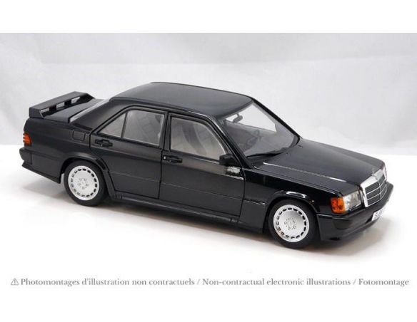 NOREV NV183830 MERCEDES 190 E 2.3 1984 BLACK METALLIC 1:18 Modellino