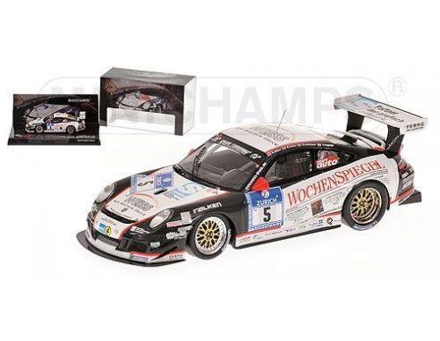 MINICHAMPS 437096705 PORSCHE 911 GT3 WEISS JACOBS 24H NURBURGRING 2009 Modellino
