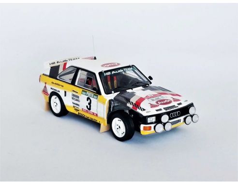 TROFEU TFRRAL113 AUDI SPORT QUATTRO N.3 4th RALLY OF PORTUGAL 1985 S.BLOMQVIST 1:43 Modellino