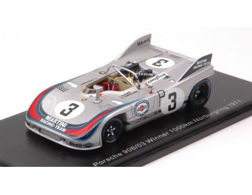 SPARK MODEL S2334 PORSCHE 908/03 N.3 WINNER 1000 KM NURBURGRING 1971 V.ELFORD-G.LAROUSSE Modellino