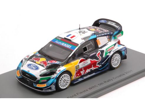 SPARK MODEL S6590 FORD FIESTA WRC N.16 5th RALLY CROATIA 2021 A.FOURMAX-R.JAMOUL 1:43 Modellino