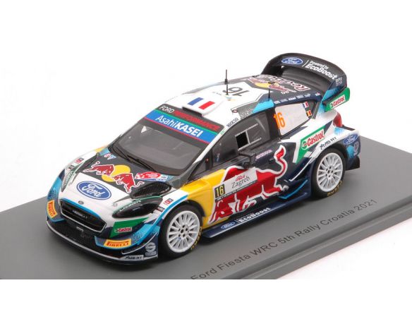 SPARK MODEL S6590 FORD FIESTA WRC N.16 5th RALLY CROATIA 2021 A.FOURMAX-R.JAMOUL 1:43 Modellino