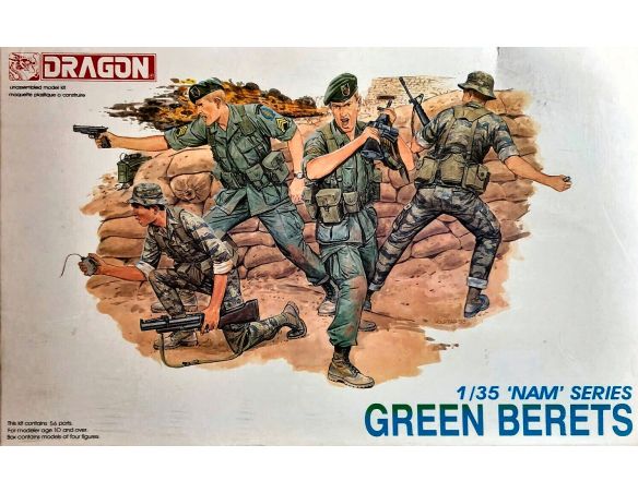 DRAGON D3309 GREEN BERETS KIT 1:35 Modellino