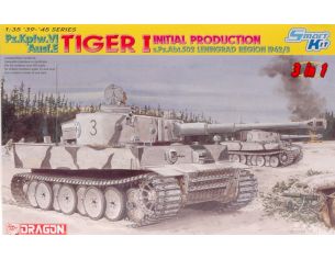 DRAGON D6600 TIGER I LENINGRAD 1943-43 KIT 1:35 Modellino