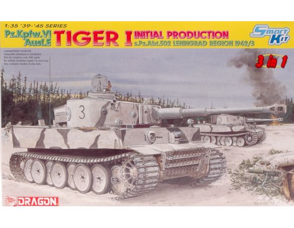 DRAGON D6600 TIGER I LENINGRAD 1943-43 KIT 1:35 Modellino