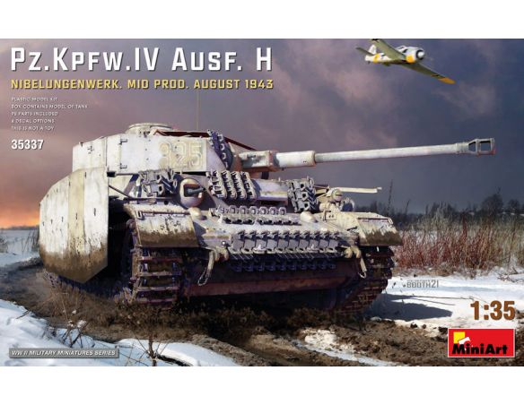 MINIART MIN35337 PZ.KPFW.IV AUSF.H.NIBELUNGENW.MID PROD.KIT 1:35 Modellino