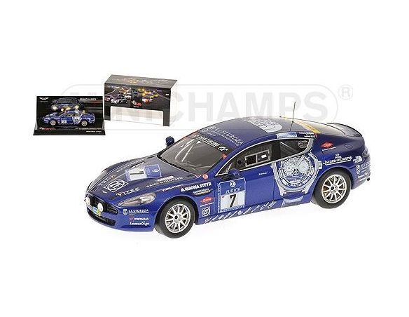 MINICHAMPS 437101307 ASTON MARTIN RAPIDE BEZ MARSH 24H ADAC NURBURGRING 2010 Modellino
