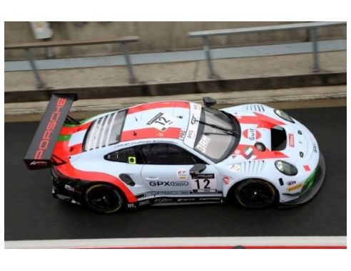 SPARK MODEL S18SB019 PORSCHE 911 GT3 N.12 4th 24 H SPA 2020 M.CAMPBELL-P.PILET-M.JAMINET 1:18 Modellino