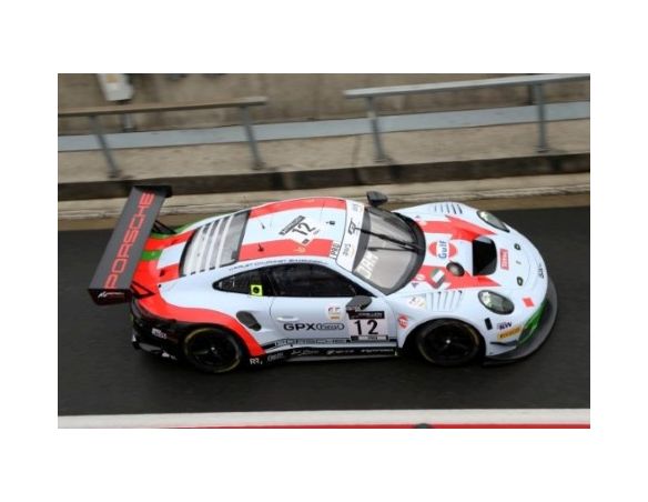 SPARK MODEL S18SB019 PORSCHE 911 GT3 N.12 4th 24 H SPA 2020 M.CAMPBELL-P.PILET-M.JAMINET 1:18 Modellino