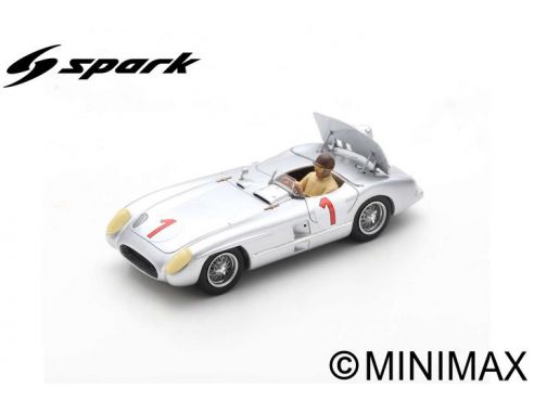 SPARK MODEL S5858 MERCEDES 300 SLR N.1 WINNER KRISTIANSTAD GRAND PRIX 1955 J.M.FANGIO 1:43 Modellino
