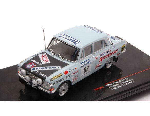 IXO MODEL RAC356 MOSKWITSCH 412 N.88 1000 LAKES RALLY 1973  BOUBNOVPEKENCHI 1:43 Modellino