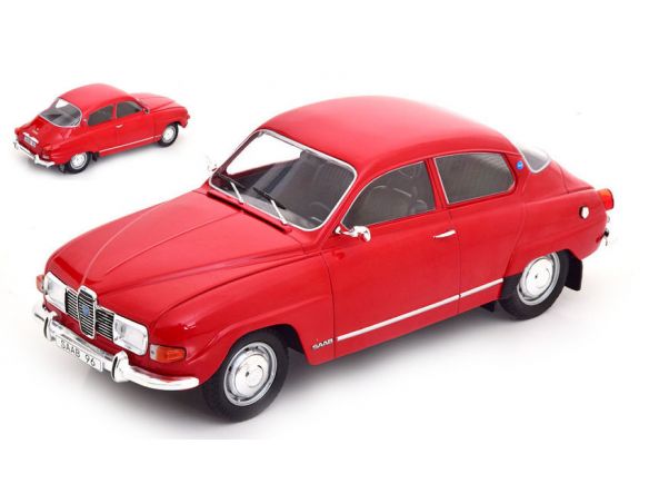 MODELCARGROUP MCG18282 SAAB 96 V4 RED 1:18 Modellino