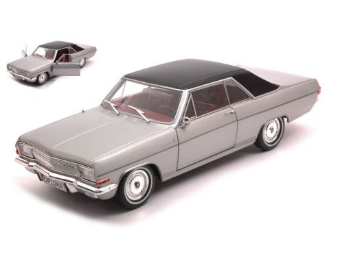 WHITEBOX WB124082 OPEL DIPLOMAT A V8 COUPE' SILVER/BLACK 1:24 Modellino