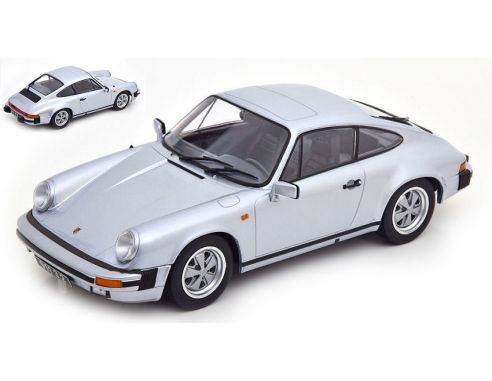 KK SCALE KKDC180711 PORSCHE 911 CARRERA 3.2 COUPE' 1988 SILVER 1:18 Modellino