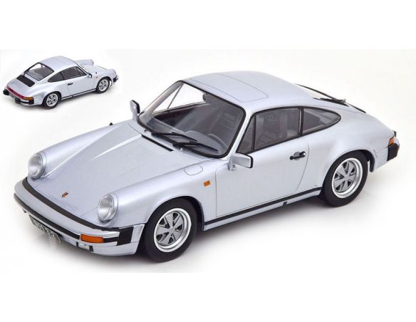 KK SCALE KKDC180711 PORSCHE 911 CARRERA 3.2 COUPE' 1988 SILVER 1:18 Modellino